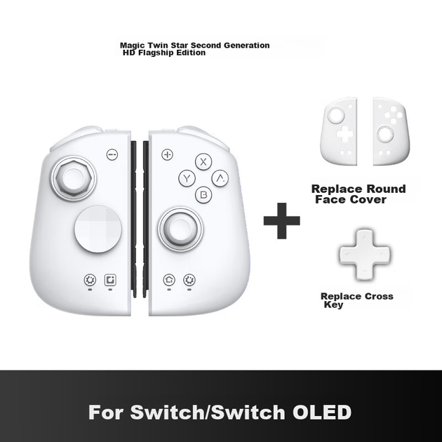 Контролери Mobapad M6 HD Joycons Nintendo Switch Controller White - зображення 3