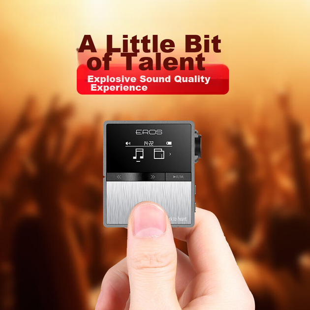 MP3-плеєр Aigo EROSTEN Grey - Фото 2 MP3-плеєр Aigo EROSTEN Grey - зображення 2