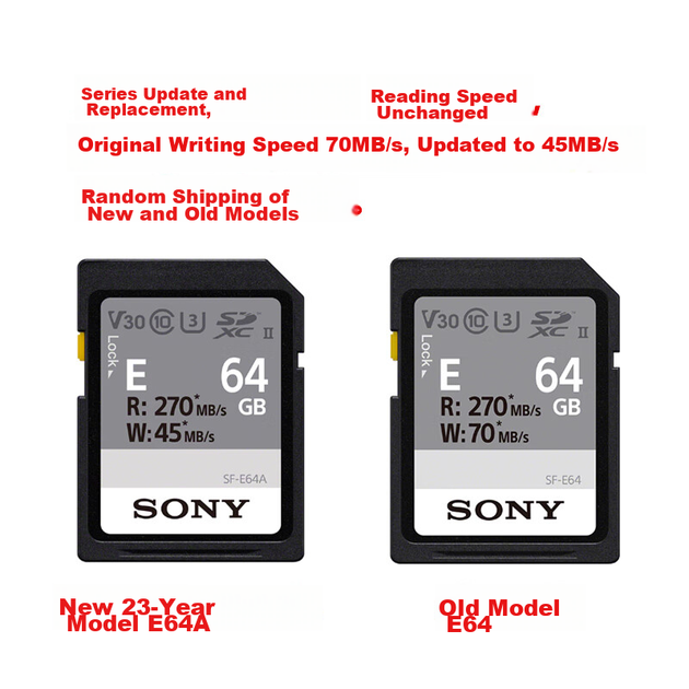 Карта пам'яті Sony SF-E64A E Series SDXC 64GB UHS-II U3 V30 - зображення 2