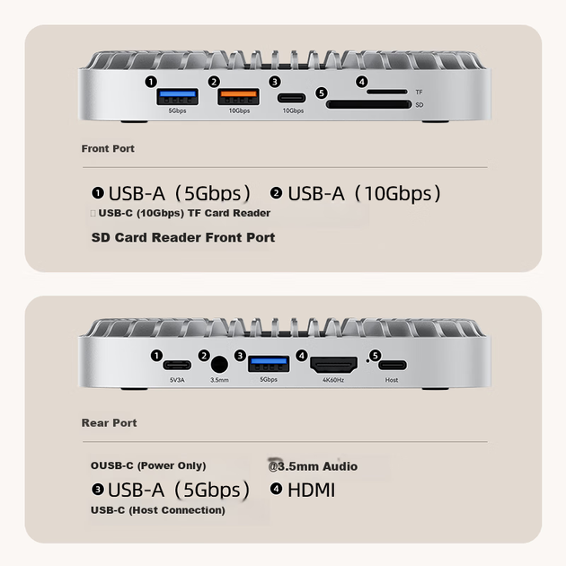 SSD диск Move Speed DK5A1 1TB 3D NAND Silver External - изображение 4