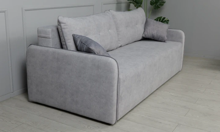 Розкладний диван Frisco Смарт 215 х 110 х 80 см тканина City Grey Світло-сірий (25195-Smart) - зображення 3