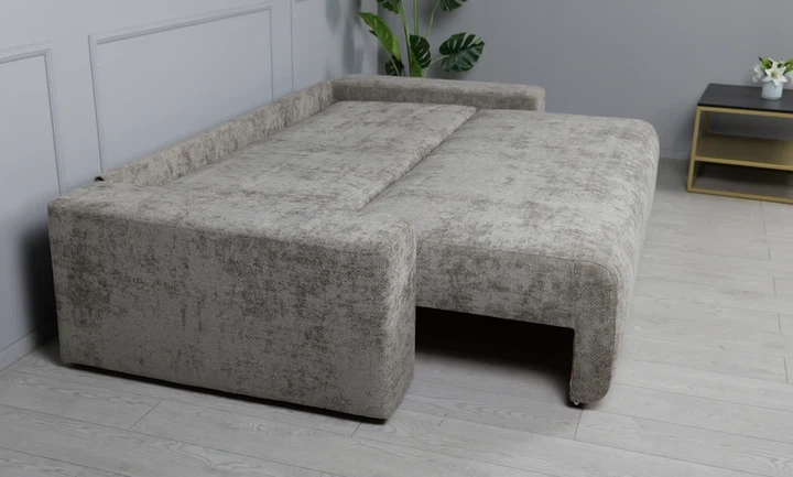 Диван прямой Турин раскладной серо-бежевый - изображение 9