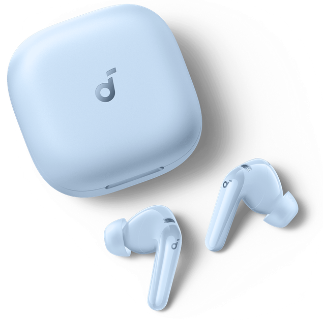 Навушники Anker SoundCore R60i NC Blue TWS ANC Блакитний - Фото 6 Навушники Anker SoundCore R60i NC Blue TWS ANC Блакитний - изображение 6