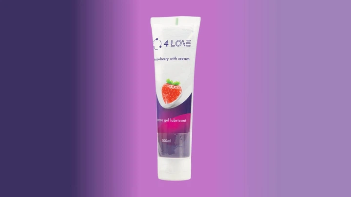 Интимный гель-смазка 4LOVE Strawberry with cream на водной основе 100 мл (4770416004997) - изображение 7