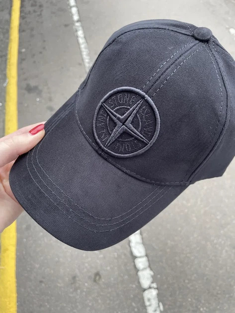 Бейсболка кепка Stone Island чорна 57-59 - Фото 3 Бейсболка кепка Stone Island чорна 57-59 - изображение 3