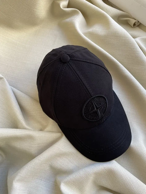 Бейсболка кепка Stone Island чорна 57-59 - Фото 8 Бейсболка кепка Stone Island чорна 57-59 - изображение 8