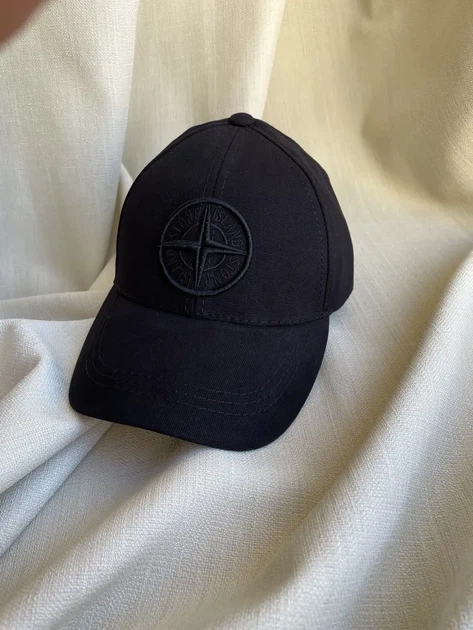 Бейсболка кепка Stone Island чорна 59-61 - изображение 4