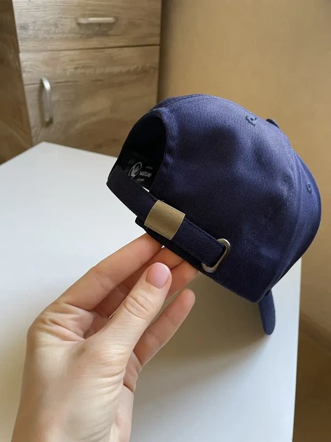 Бейсболка однотонная класическая синий one size - изображение 4