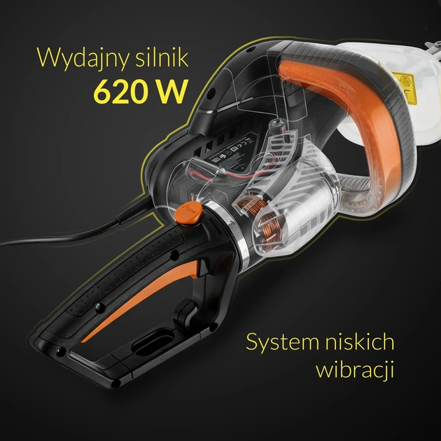 Nożyce elektryczne do żywopłotu Adler AD 6814 61 cm (5905575909800) - obraz 13