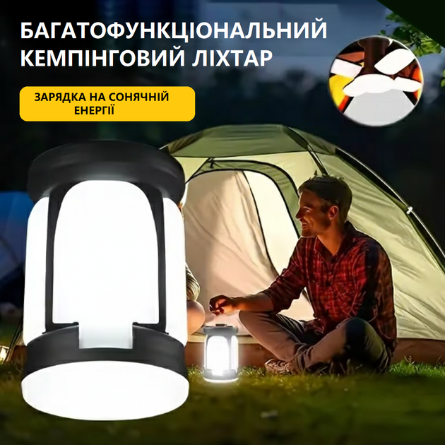Кемпінговий ліхтар акумуляторний, із зарядкою від USB. Світлодіодний ліхтар для намету, підвісний, в похід, для туризму, риболовлі, відпочинку на природі. Лампа для кемпінгу, саду. (Type-C) - Фото 6 Кемпінговий ліхтар акумуляторний, із зарядкою від USB. Світлодіодний ліхтар для намету, підвісний, в похід, для туризму, риболовлі, відпочинку на природі. Лампа для кемпінгу, саду. (Type-C) - изображение 6