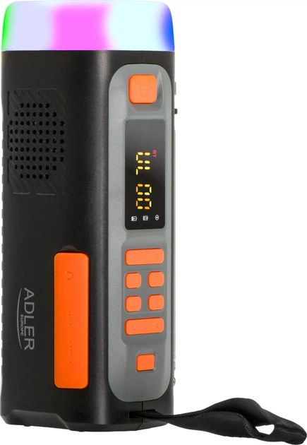 Odbiornik radiowy Adler AD 1920 z panelem słonecznym, korbką i powerbankiem (5905575910714) - obraz 8