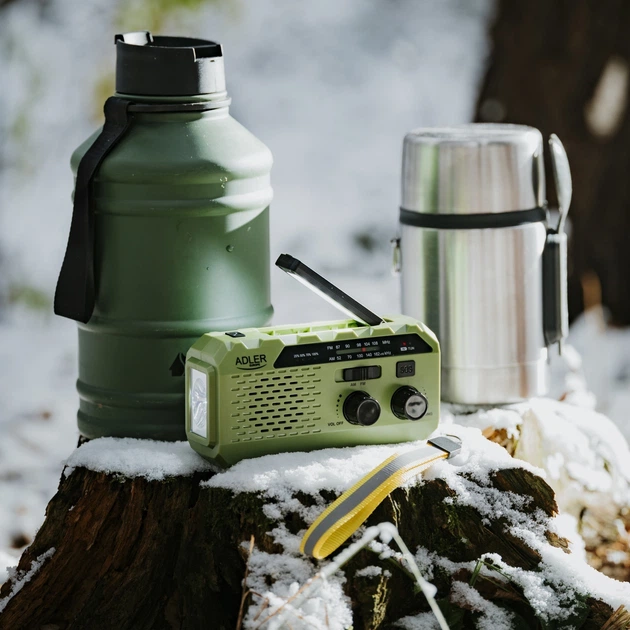 Odbiornik radiowy Adler AD 1197 solarne z korbką ręczną Green (5905575909367) - obraz 17