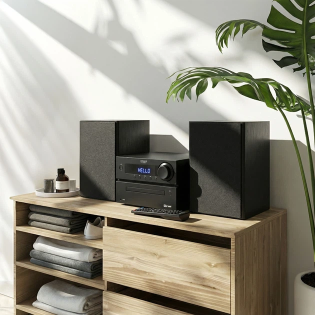 Miniwieża Adler AD 1917 HI-FI z Bluetooth, CD, USB i FM (5905575908964) - obraz 15