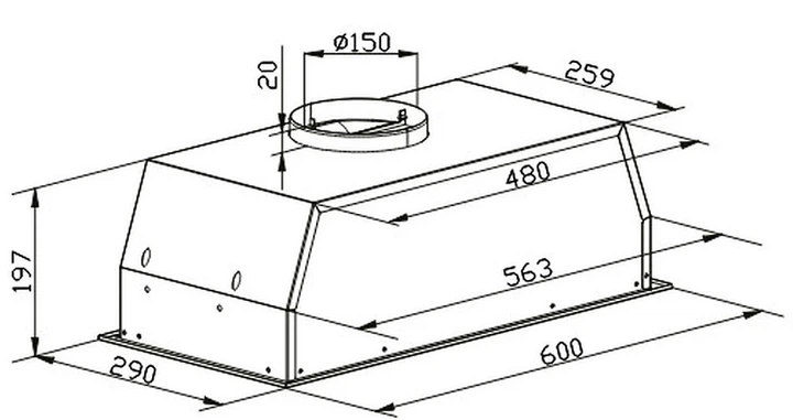 Витяжка Kernau KBH 0761 B - зображення 2
