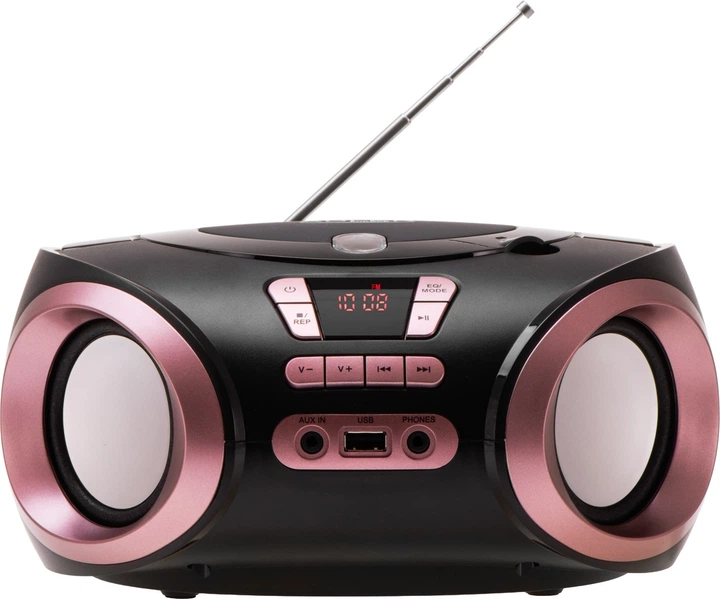 Odbiornik radiowy Adler AD 1181 FM Boombox CD-MP3 Black (5905575909022) - obraz 3