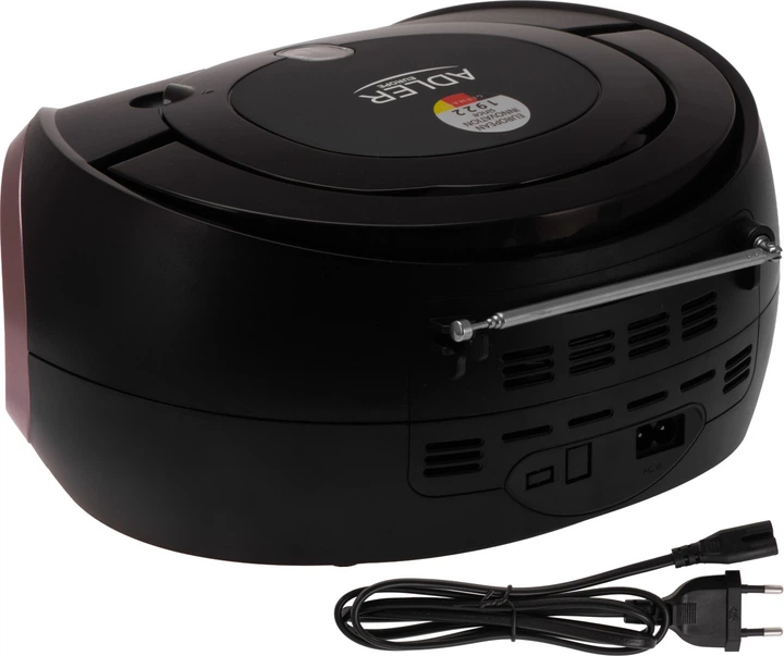 Odbiornik radiowy Adler AD 1181 FM Boombox CD-MP3 Black (5905575909022) - obraz 6