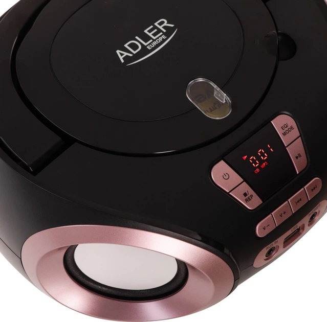 Odbiornik radiowy Adler AD 1181 FM Boombox CD-MP3 Black (5905575909022) - obraz 8