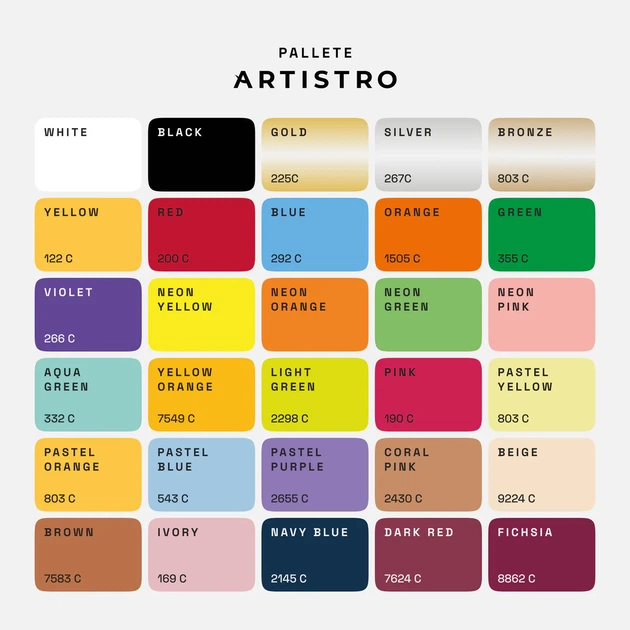 Artistro - Акриловые маркеры с тонким наконечником, 30 цветов. Для каменю, полотна, скла, тканини - изображение 8