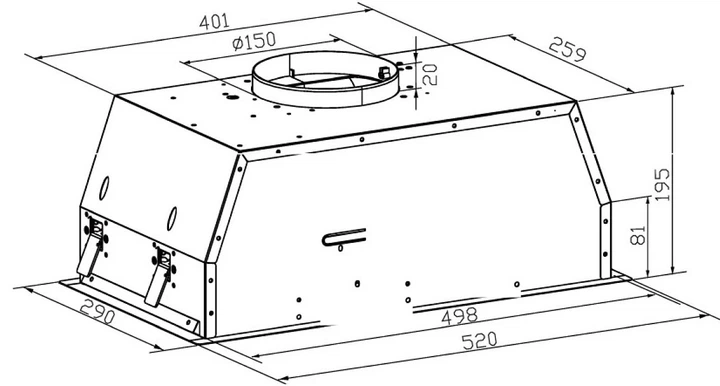 Витяжка Kernau KBH 0753 B - зображення 2