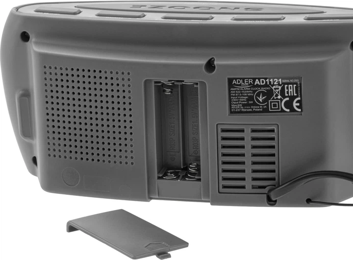 Radiobudzik Adler AD 1121 S (5905575909442) - obraz 5