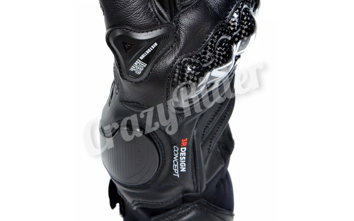 Перчатки демисезонные DAINESE CARBON 4 SHORT Leather Black L - изображение 11