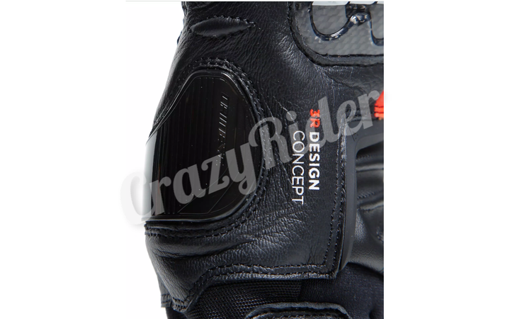 Демисезонные перчатки DAINESE CARBON 4 SHORT Leather Black Red XL - изображение 11