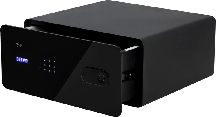 Сейф-шухляда Adler AD 1044 із сенсорною панеллю та зчитувачем відбитків пальців (5905575910639) - зображення 3