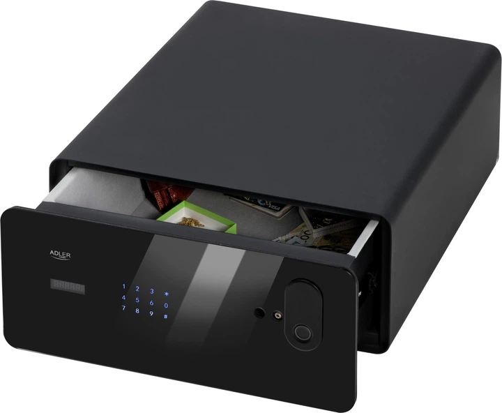 Сейф-шухляда Adler AD 1044 із сенсорною панеллю та зчитувачем відбитків пальців (5905575910639) - зображення 7