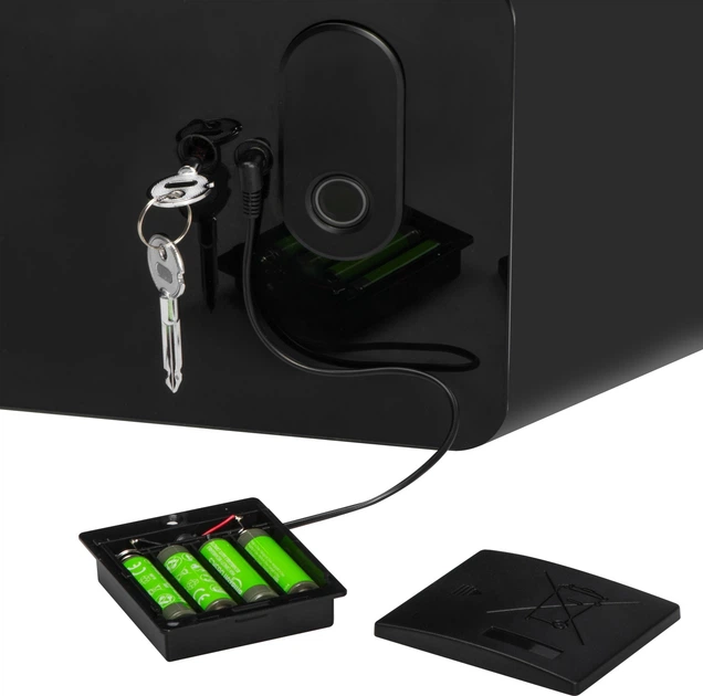 Сейф-шухляда Adler AD 1044 із сенсорною панеллю та зчитувачем відбитків пальців (5905575910639) - зображення 9