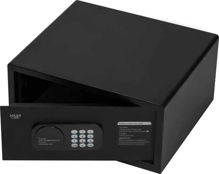 Сейф Adler AD 1045 з електронним кодом та замком (5905575910646) - зображення 2