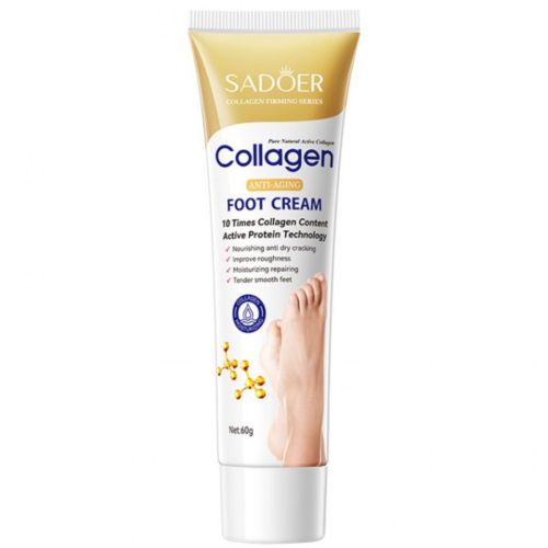 Крем для ніг зволожуючий з колагеном Sadoer Pure Active COLLAGEN Anti- Aging FOOT CREAM, 60 г (6942349738159) - Фото 1 Крем для ніг зволожуючий з колагеном Sadoer Pure Active COLLAGEN Anti- Aging FOOT CREAM, 60 г (6942349738159) - зображення 1