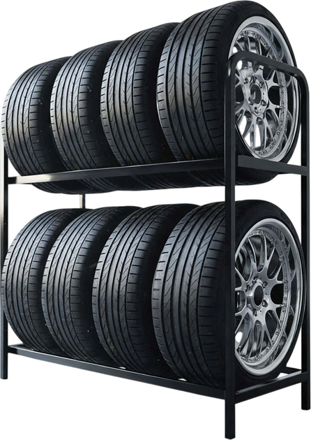 Stojak na koła i opony samochodowe Humerg HM-386 na 8 opon (5903890629885) - obraz 2