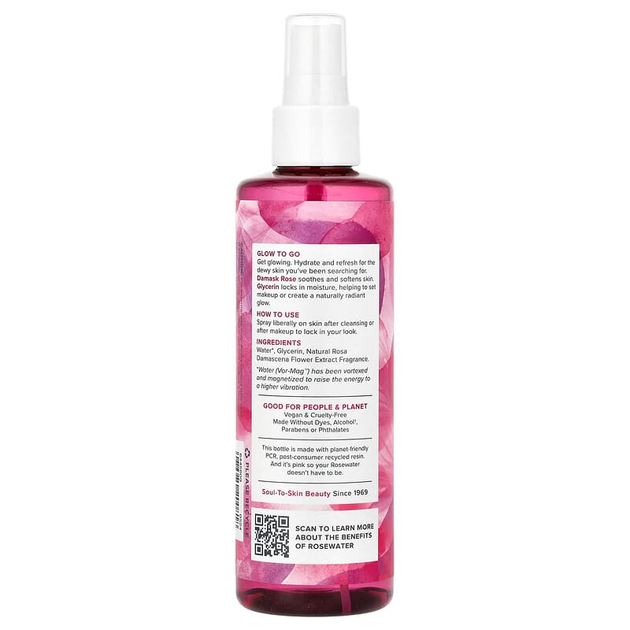 Лосьйон-спрей для шкіри Heritage Store "Rosewater & Glycerin" рожева вода і гліцерин (237 мл) - зображення 2