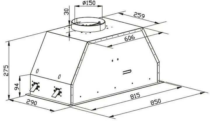 Витяжка Kernau KBH 1690 B - зображення 2