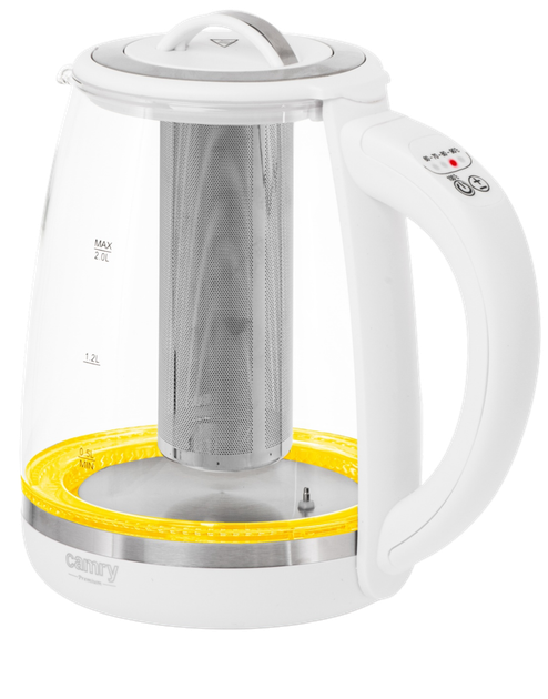 Czajnik elektryczny Camry CR 1290 White - obraz 4