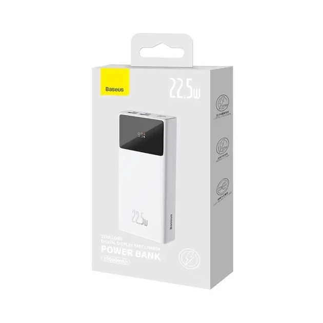 Зовнішній акумулятор (павербанк) Baseus Star Lord Display 22.5W 30000 mAh White (PPXJ060102) - зображення 4