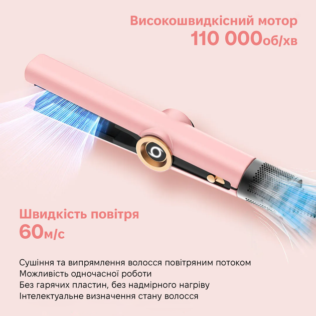 Стайлер Inspire WT-035 pink - Фото 5 Стайлер Inspire WT-035 pink - зображення 5
