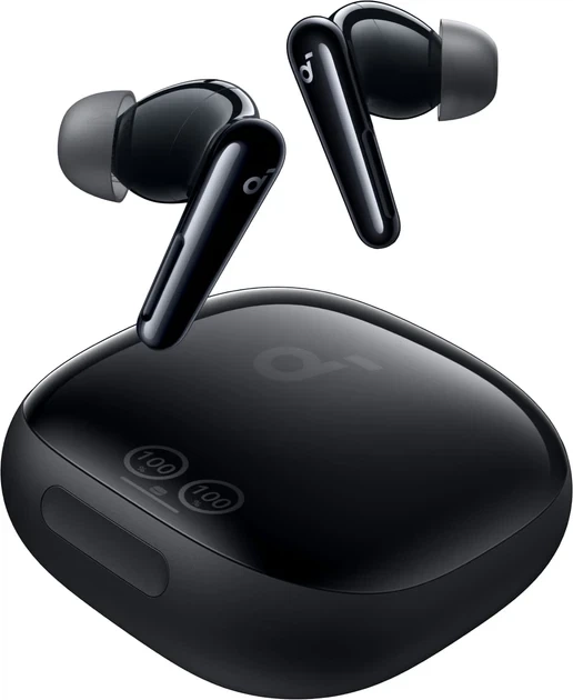 Безпровідні навушники Anker Soundcore Liberty 4 Pro, Black, Hi-Res, ANC Adaptive, LDAC, ACAA, 40H, IPX5, Bluetooth 5.3 - Фото 1 Безпровідні навушники Anker Soundcore Liberty 4 Pro, Black, Hi-Res, ANC Adaptive, LDAC, ACAA, 40H, IPX5, Bluetooth 5.3 - зображення 1