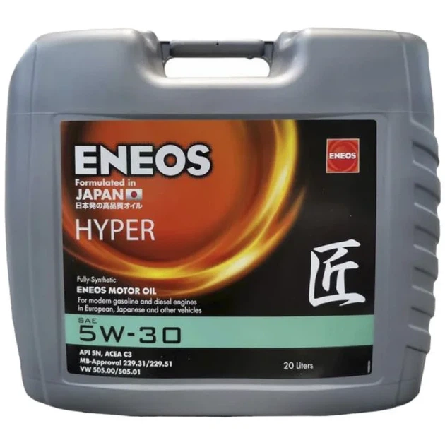 Олива моторна Eneos Hyper 5W-30 (20л.) - Фото 1 Олива моторна Eneos Hyper 5W-30 (20л.) - изображение 1
