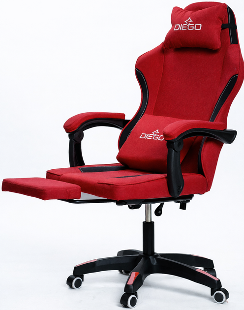Кресло геймерское DIEGO Soft Red - изображение 4