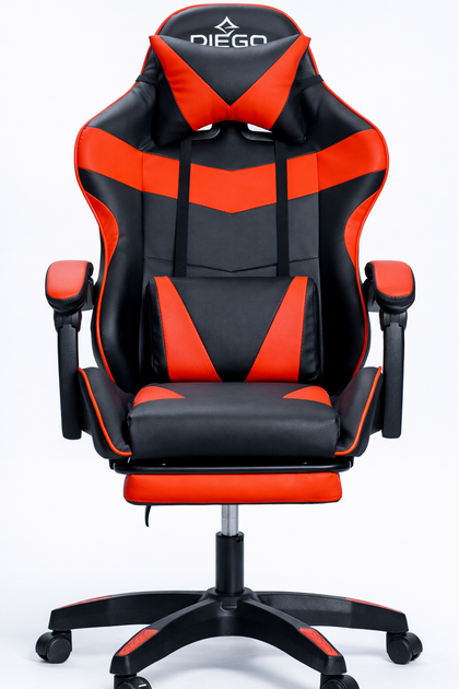 Крісло геймерське DIEGO Phantom RS Black-Red - Фото 3 Крісло геймерське DIEGO Phantom RS Black-Red - зображення 3