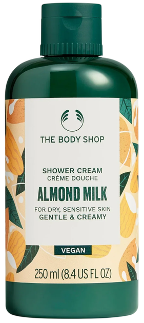 Подарунковий набір The Body Shop Almond Milk Гель для душу 250 мл + Йогурт для тіла 200 мл + Крем для рук 30 мл (5028197472696) - зображення 4