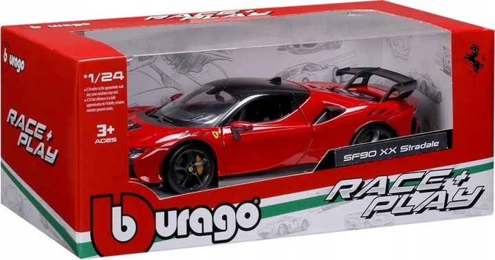 Автомобіль Bburago Ferrari SF90 26032RD (4893993260324) - зображення 2