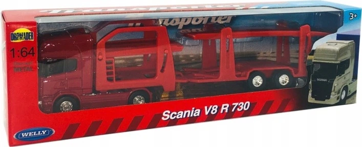Вантажівка Welly Scania V8 R730 з напівпричепом 68023 (4891761680237) - зображення 2