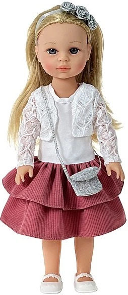 Лялька Adar блондинка в бордовій спідниці говорить і співає польською мовою 38 см 61551 (5901271615519) - зображення 2