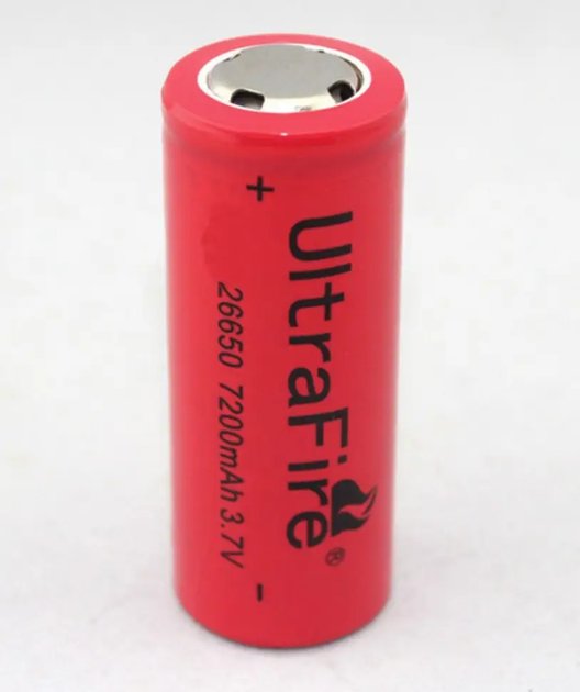 Аккумулятор 26650 Li-Ion 3,7V 3000 mAh - Фото 2 Аккумулятор 26650 Li-Ion 3,7V 3000 mAh - изображение 2