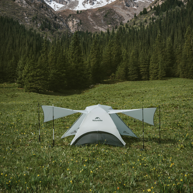 Палатка двухместная ультралегкая Naturehike Star River UL CNK2450WS022, коричневая - изображение 4