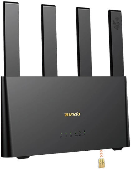 Router Tenda 4G08 LTE AC1200 Dual-Band Wi-Fi 4G+ Czarny (6932849460032) - obraz 2