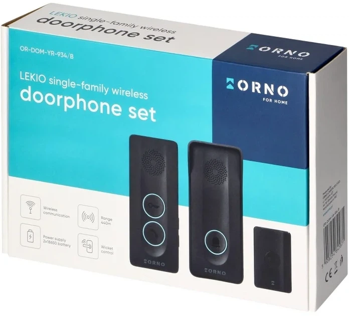 Комплект домофону ORNO Leiko Black (OR-DOM-YR-934/B) - зображення 6
