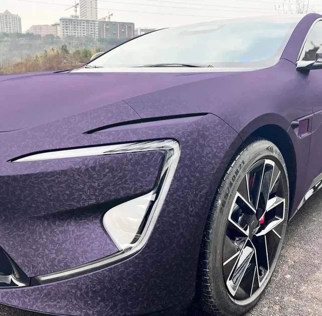 Матовая виниловая пленка для авто и мото ширина 20 см длина 150 см Purple - изображение 3